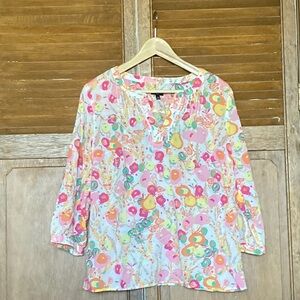 Talbots Petite Colorful Top